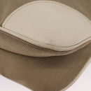 PRADA Shoulder Bag Canvas Leather Beige Gold Auth 174479-16