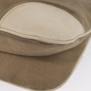 PRADA Shoulder Bag Canvas Leather Beige Gold Auth 174479-10