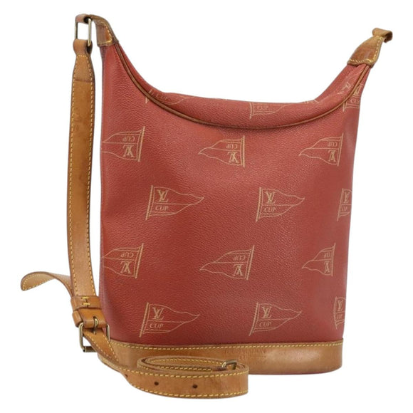 LOUIS VUITTON LV Cup Le Touke Shoulder Bag Red M80027 LV Auth 174480