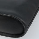 SAINT LAURENT Hand Bag Leather Black Gold Auth 174481-12