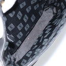 SAINT LAURENT Hand Bag Leather Black Gold Auth 174481-18