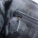 SAINT LAURENT Hand Bag Leather Black Gold Auth 174481-21