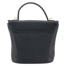 SAINT LAURENT Hand Bag Leather Black Gold Auth 174481-3