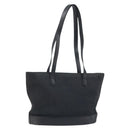 CELINE C Macadam Canvas Tote Bag Black Silver Auth 174485-1