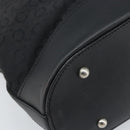 CELINE C Macadam Canvas Tote Bag Black Silver Auth 174485-14