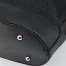 CELINE C Macadam Canvas Tote Bag Black Silver Auth 174485-15