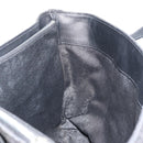 CELINE C Macadam Canvas Tote Bag Black Silver Auth 174485-18