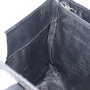 CELINE C Macadam Canvas Tote Bag Black Silver Auth 174485-19