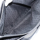 CELINE C Macadam Canvas Tote Bag Black Silver Auth 174485-21
