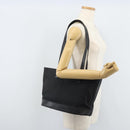 CELINE C Macadam Canvas Tote Bag Black Silver Auth 174485-22
