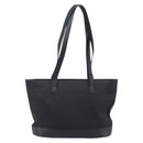 CELINE C Macadam Canvas Tote Bag Black Silver Auth 174485-2