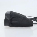 CELINE C Macadam Canvas Tote Bag Black Silver Auth 174485-3