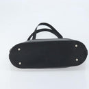 CELINE C Macadam Canvas Tote Bag Black Silver Auth 174485-5