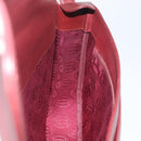 CARTIER Must Line Shoulder Bag Leather Bordeaux Gold Auth 174487-17