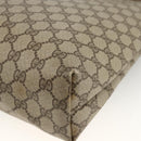 GUCCI GG Supreme Web Sherry Line Tote Bag PVC Beige 40 02 003 Auth 174488-15