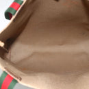 GUCCI GG Supreme Web Sherry Line Tote Bag PVC Beige 40 02 003 Auth 174488-10