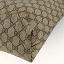 GUCCI GG Supreme Web Sherry Line Tote Bag PVC Beige 40 02 003 Auth 174489-12