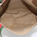GUCCI GG Supreme Web Sherry Line Tote Bag PVC Beige 40 02 003 Auth 174489-16