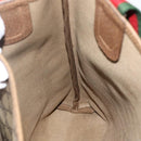 GUCCI GG Supreme Web Sherry Line Tote Bag PVC Beige 40 02 003 Auth 174489-18