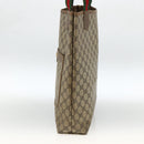 GUCCI GG Supreme Web Sherry Line Tote Bag PVC Beige 40 02 003 Auth 174489-5