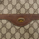 GUCCI GG Supreme Web Sherry Line Tote Bag PVC Beige Gold 39 02 003 Auth 174490-14