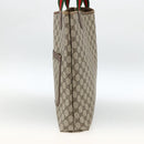 GUCCI GG Supreme Web Sherry Line Tote Bag PVC Beige Gold 39 02 003 Auth 174490-5