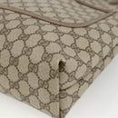 GUCCI GG Supreme Web Sherry Line Tote Bag PVC Beige Gold 39 02 003 Auth 174491-9