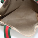 GUCCI GG Supreme Web Sherry Line Tote Bag PVC Beige Gold 39 02 003 Auth 174491-10