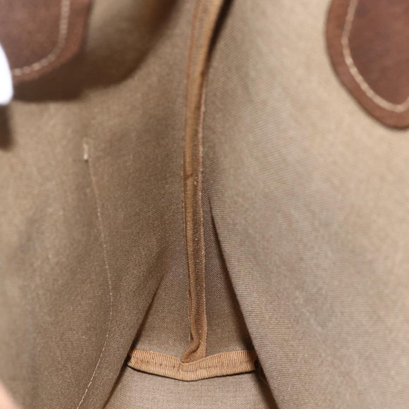 GUCCI GG Supreme Web Sherry Line Tote Bag PVC Beige Gold 39 02 003 Auth 174491