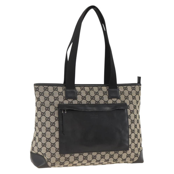GUCCI GG Canvas Tragetasche Schwarz 019 0426 Auth 174493