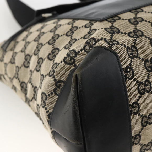 GUCCI GG Canvas Tragetasche Schwarz 019 0426 Auth 174493