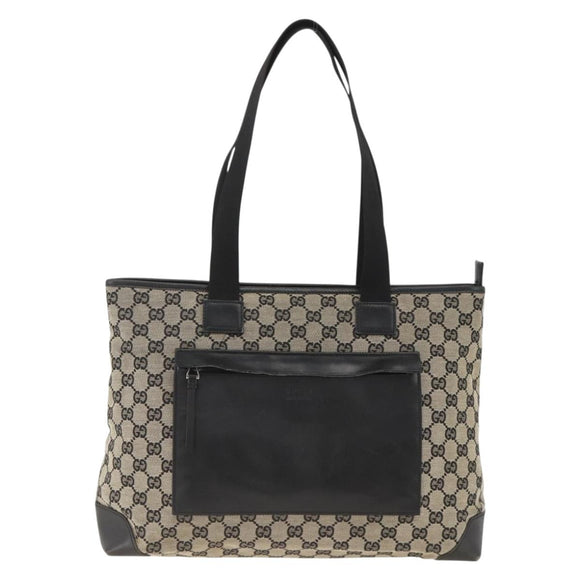 GUCCI GG Canvas Tragetasche Schwarz 019 0426 Auth 174493