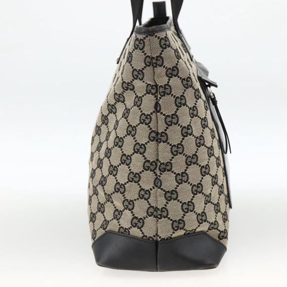 GUCCI GG Canvas Tragetasche Schwarz 019 0426 Auth 174493