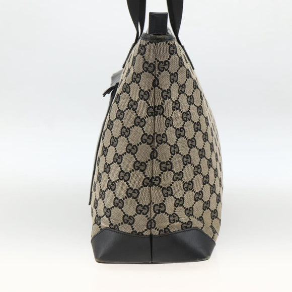 GUCCI GG Canvas Tragetasche Schwarz 019 0426 Auth 174493