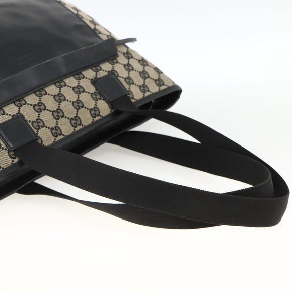 GUCCI GG Canvas Tragetasche Schwarz 019 0426 Auth 174493