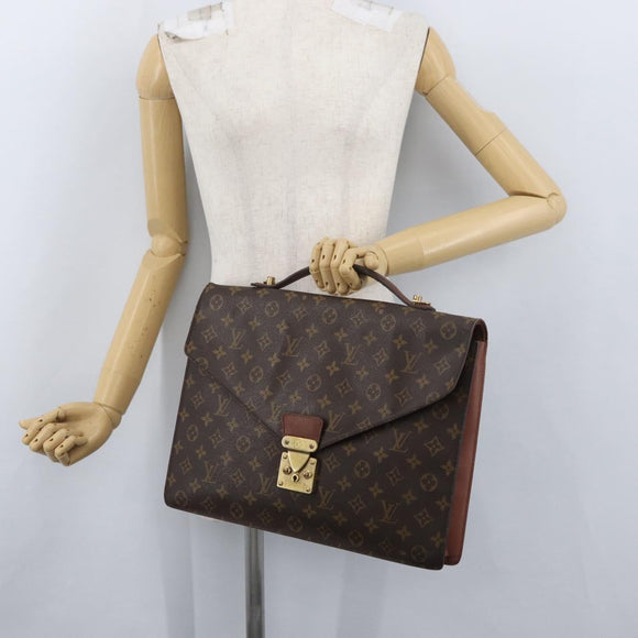 LOUIS VUITTON Monogram Porte Documents Bandouliere Bag M53338 LV Auth 174496