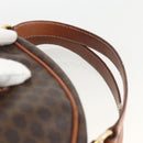 CELINE Macadam Canvas Hand Bag PVC Leather Brown Gold Auth 174498-9