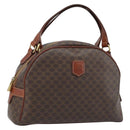 CELINE Macadam Canvas Hand Bag PVC Leather Brown Gold Auth 174499-1