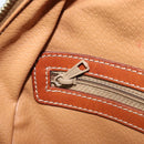 CELINE Macadam Canvas Hand Bag PVC Leather Brown Gold Auth 174499-20