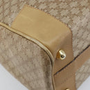 CELINE Macadam Canvas Hand Bag PVC Beige Gold Auth 174500-14