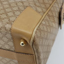 CELINE Macadam Canvas Hand Bag PVC Beige Gold Auth 174500-15