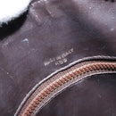 CELINE Macadam Canvas Hand Bag PVC Beige Gold Auth 174500-12