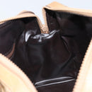 CELINE Macadam Canvas Hand Bag PVC Beige Gold Auth 174500-19