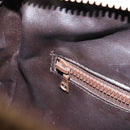 CELINE Macadam Canvas Hand Bag PVC Beige Gold Auth 174500-21