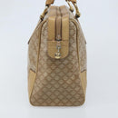 CELINE Macadam Canvas Hand Bag PVC Beige Gold Auth 174500-3