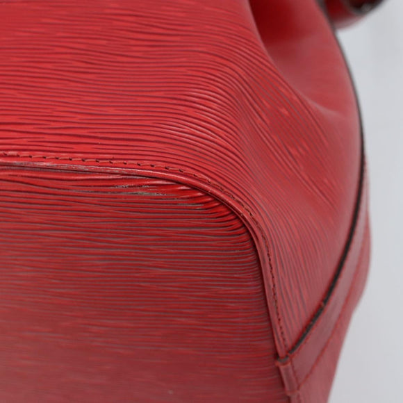 LOUIS VUITTON Epi Petit Noe Schultertasche Rot M44107 LV Auth 174504