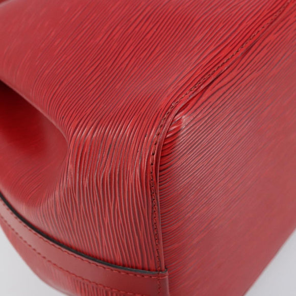 LOUIS VUITTON Epi Petit Noe Schultertasche Rot M44107 LV Auth 174504