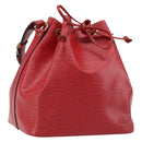 LOUIS VUITTON Epi Petit Noe Schultertasche Rot M44107 LV Auth 174504-1