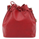 LOUIS VUITTON Epi Petit Noe Schultertasche Rot M44107 LV Auth 174504-13