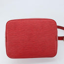 LOUIS VUITTON Epi Petit Noe Schultertasche Rot M44107 LV Auth 174504-5
